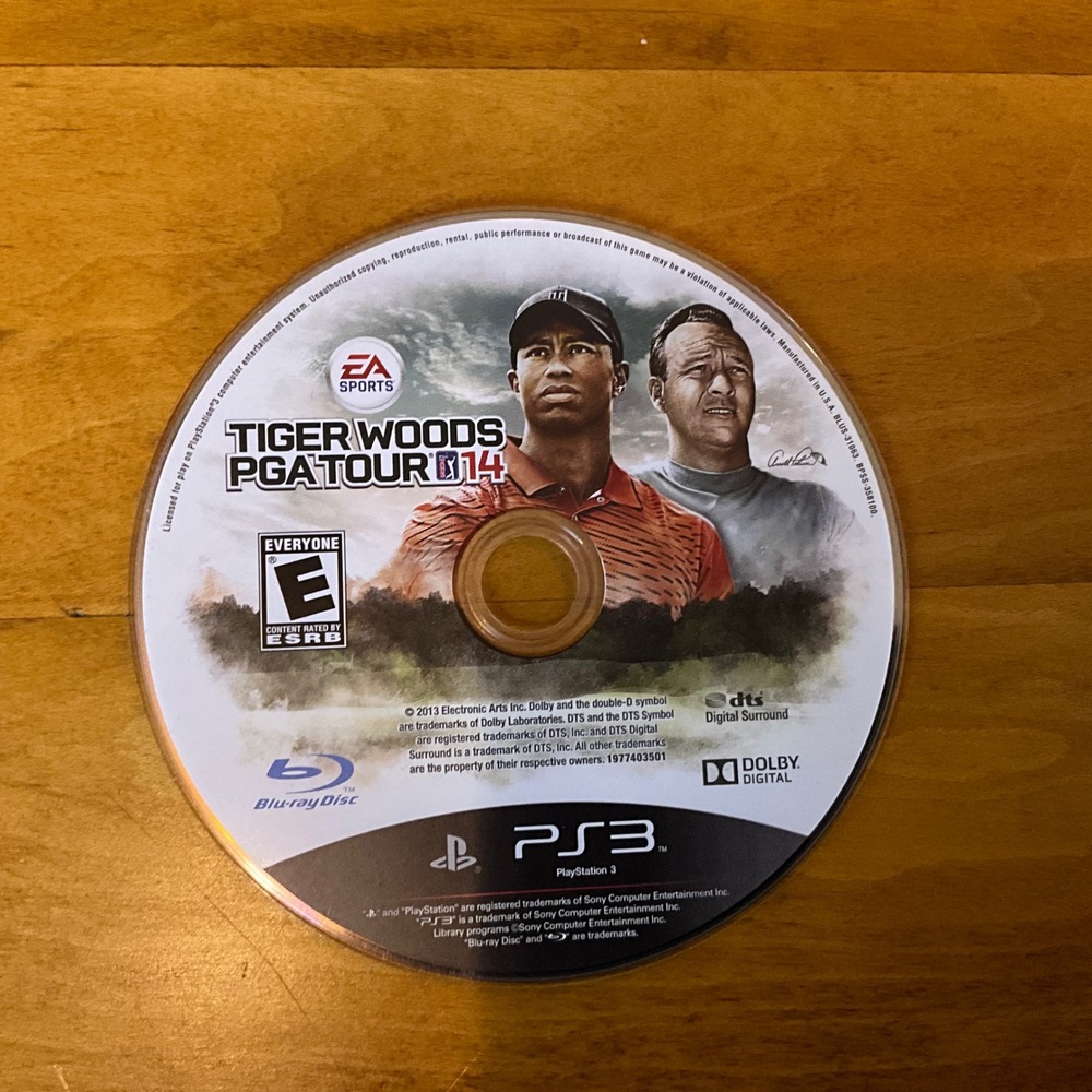 Tiger Woods PGA Tour 14 Sony PlayStation 3 PS3 Blu-ray‎ Disc Only Game